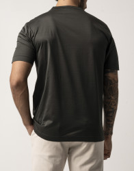 Castello d'Oro Dark Green T-shirt 100% Cotton Regular Fit thumbnail 3